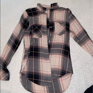 pink and black flannel